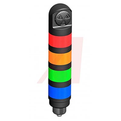 Banner TL50BGYRAQ Banner LED Beacon Tower With Buzzer, 4 Light Elements, 18 → 30 V dc