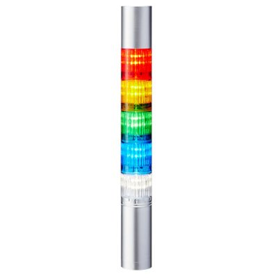Patlite LR4-502WJBU-RYGBC Coloured Buzzer Signal Tower, 5 Lights, 24 V dc, Direct Mount