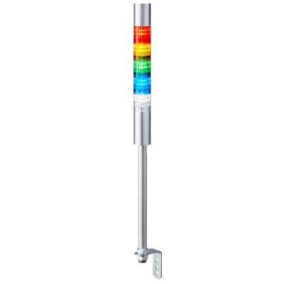 Patlite LR4-502LJBU-RYGBC Patlite LED Signal Tower With Buzzer, 5 Light Elements, Red/Yellow/Green/Blue/Clear, 24 V dc