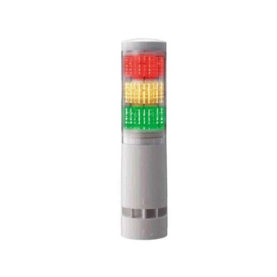 Patlite LA6-3DTNUN-RYG Patlite LA6 RGB LED Signal Tower With Buzzer, 3 Light Elements, RGB Multicolor, 24 V dc