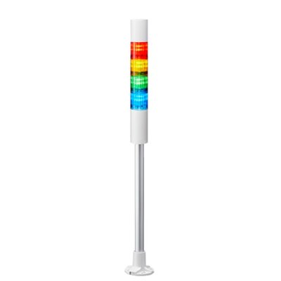 Patlite LR4-402PJBW-RYGB Patlite LED Signal Tower With Buzzer, 4 Light Elements, Red/Yellow/Green/Blue, 24 V dc