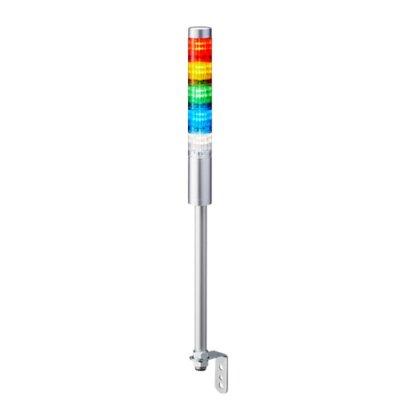 Patlite LR4-502LJNU-RYGBC Patlite LED Signal Tower, 5 Light Elements, Red/Yellow/Green/Blue/Clear, 24 V dc