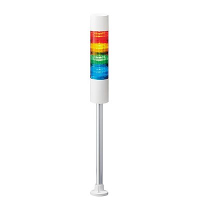 Patlite LR6-402PJBW-RYGB Patlite LED Signal Tower With Buzzer, 4 Light Elements, Red/Yellow/Green/Blue, 24 V dc