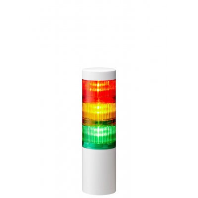 Patlite LR6-402WJNW-RYGB Coloured Signal Tower, 4 Lights, 24 V dc, Direct Mount