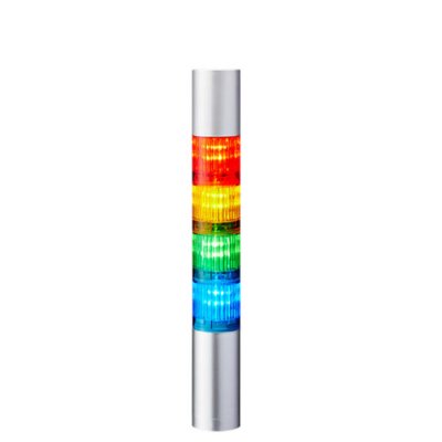 Patlite LR4-402PJNW-RYGB Coloured Signal Tower, 4 Lights, 24 V dc, Pole Mount