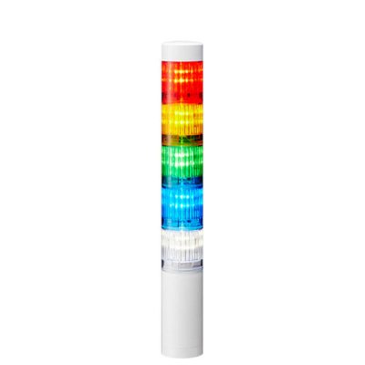 Patlite LR4-502WJNW-RYGBC Coloured Signal Tower, 5 Lights, 24 V dc, Direct Mount