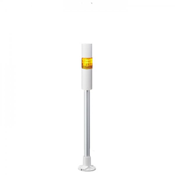Patlite LR4-102PJBW-Y Patlite LED Signal Tower With Buzzer, 1 Light Elements, Yellow, 24 V dc