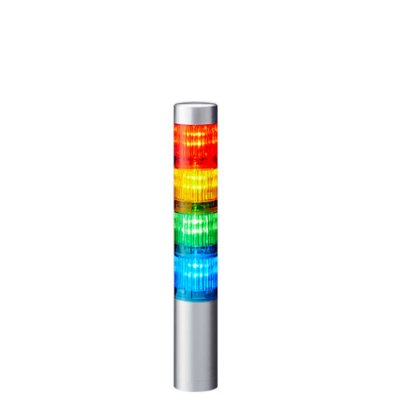 Patlite LR4-402WJBW-RYGB Coloured Buzzer Signal Tower, 4 Lights, 24 V dc, Direct Mount
