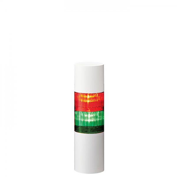 Patlite LR6-202WJBW-RG Patlite LED Signal Tower With Buzzer, 2 Light Elements, Red/Green, 24 V dc