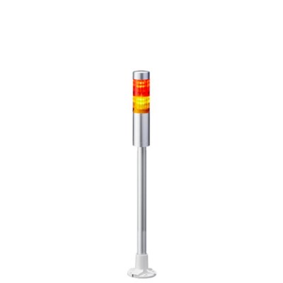 Patlite LR4-202PJNU-RY Patlite LED Signal Tower, 2 Light Elements, Red/Yellow, 24 V dc