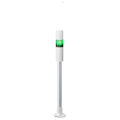 Patlite LR4-102PJBW-G Patlite LED Signal Tower With Buzzer, 1 Light Elements, Green, 24 V dc