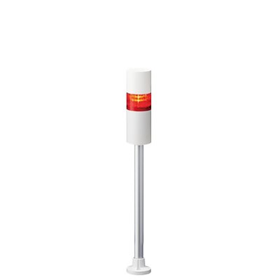 Patlite LR6-102PJBW-R Patlite LED Signal Tower With Buzzer, 1 Light Elements, Red, 24 V dc