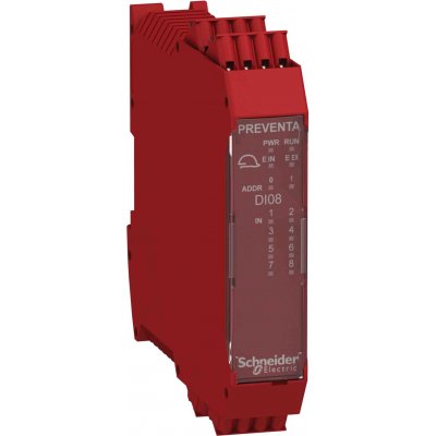 Schneider Electric XPSMCMDI0800G Safety Controller, 8 Safety Inputs, 4 Safety Outputs, 24 V dc