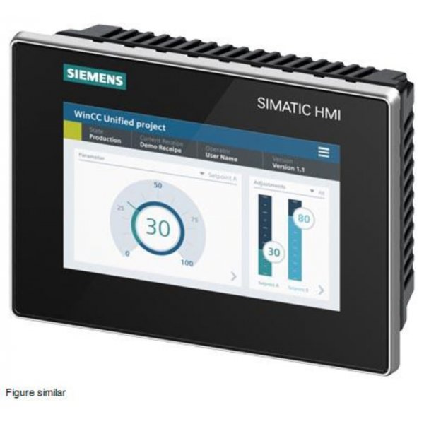 Siemens 6AV2128-3GB06-0AX0 Siemens Unified Comfort Series Touch-Screen HMI Display - 7 in, TFT Display