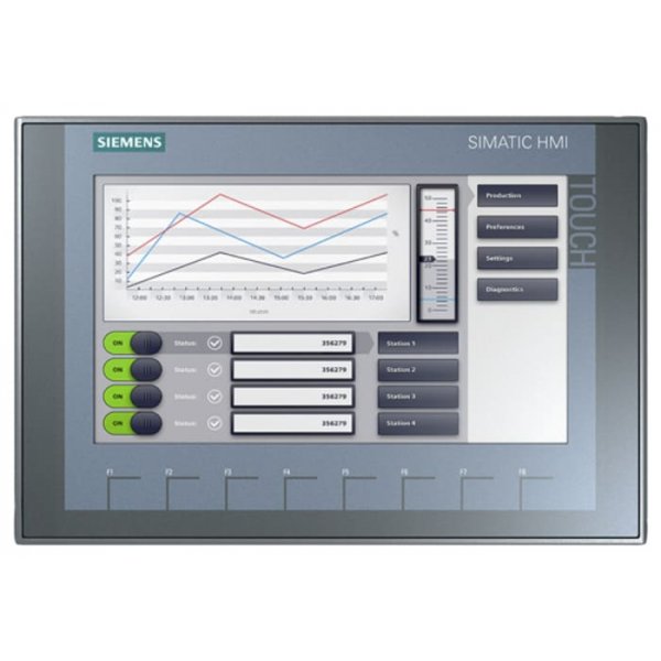 Siemens 6AV2123-2JB03-0AX0  Touch Touch Screen HMI - 9 in, TFT Display, 800 x 480pixels