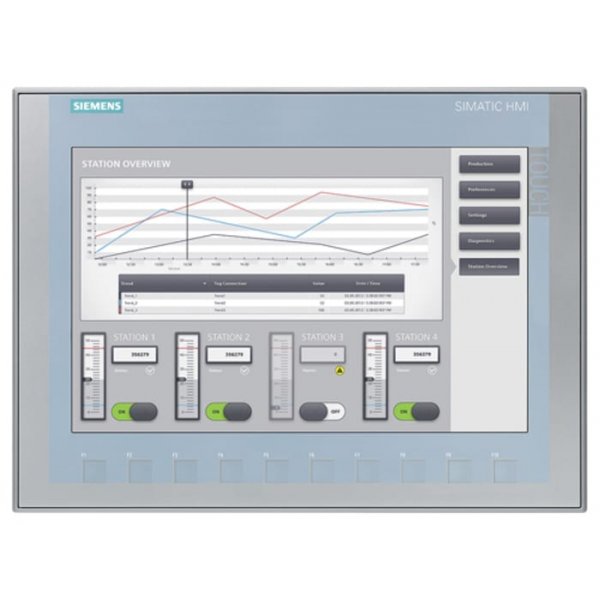 Siemens 6AV2123-2MB03-0AX0   Touch Screen HMI - 12 in, TFT Display, 1280 x 800pixels