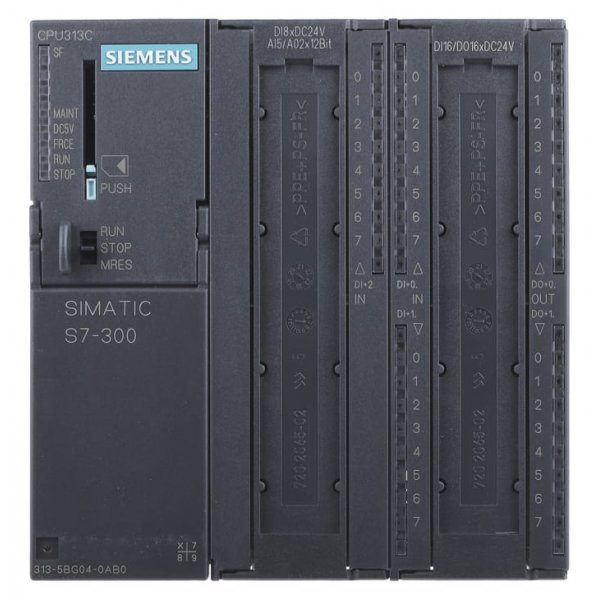 Siemens 6ES7313-5BG04-0AB0  PLC CPU - 28 (24 Digital, 4 Analogue) Inputs, 18 (16 Digital, 2 Analogue) Outputs