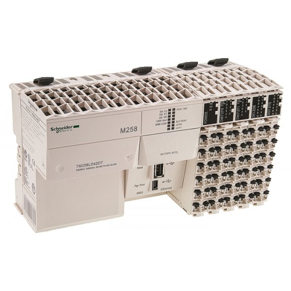 Schneider Electric TM258LD42DT  PLC CPU - 26 Inputs, 16 Outputs, Digital, Ethernet Networking