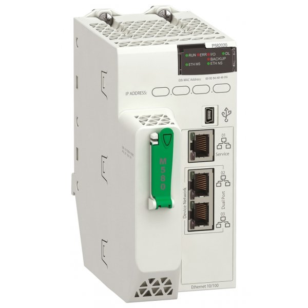 Schneider Electric BMEP582020 PLC CPU, For Use With Modicon M580, Ethernet Networking