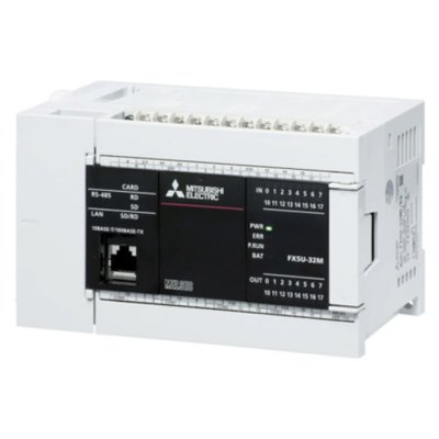 Mitsubishi FX5U-32MT/DSS PLC CPU - 16 Inputs, 16 Outputs, Analogue