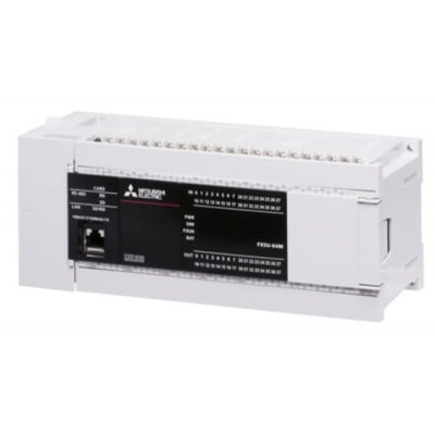 Mitsubishi FX5U-64MR/DS PLC CPU - 32 Inputs, 32 Outputs, Analogue