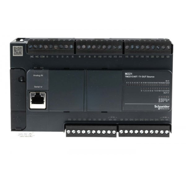 Schneider Electric TM221C40T PLC CPU, Digital, Ethernet, ModBus, Profibus DP