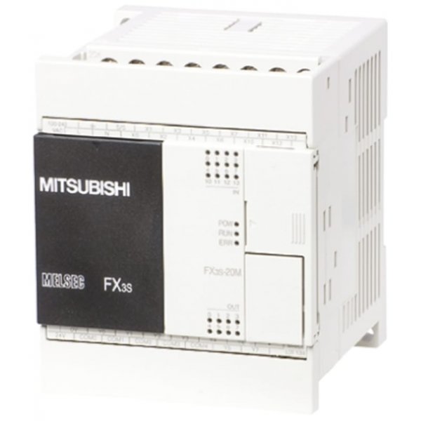 Mitsubishi FX3S-20MT-ESS PLC CPU - 12 Inputs, 8 Outputs, Relay, Transistor