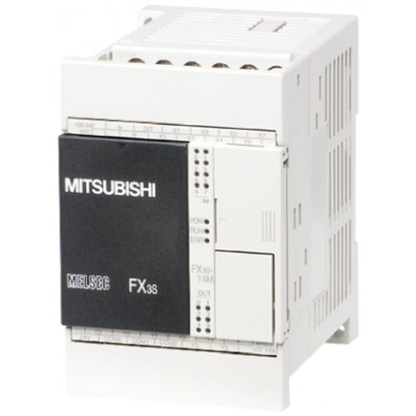 Mitsubishi FX3S-14MT/ESS PLC CPU - 8 Inputs, 6 Outputs, Relay, Transistor