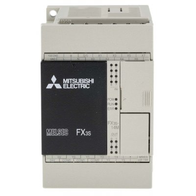 Mitsubishi FX3S-14MR/ES PLC CPU - 8 Inputs, 6 Outputs, Relay, Transistor