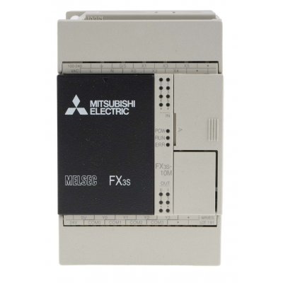 Mitsubishi FX3S-10MR-ES PLC CPU - 6 Inputs, 4 Outputs, Relay, Transistor