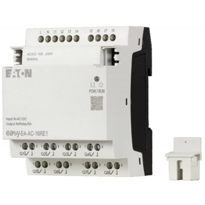 Eaton 197222 EASY-E4-AC-16RE1 Digital, Relay, For Use With easyE4, Ethernet Networking, HMI Interface