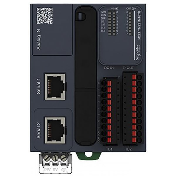 Schneider Electric TM221M16TG PLC CPU, Digital, Mini USB Interface