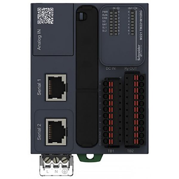 Schneider Electric TM221M16RG  PLC CPU, Digital, Mini USB Interface