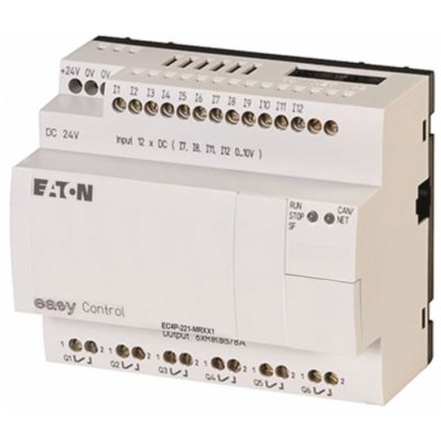 Eaton 106394 EC4P-221-MRXX1 Logic Module - 12 Inputs, 6 Outputs, Relay