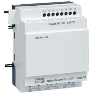 Schneider Electric SR3XT101B Zelio Logic I/O module - 6 Inputs, 4 Outputs, Relay