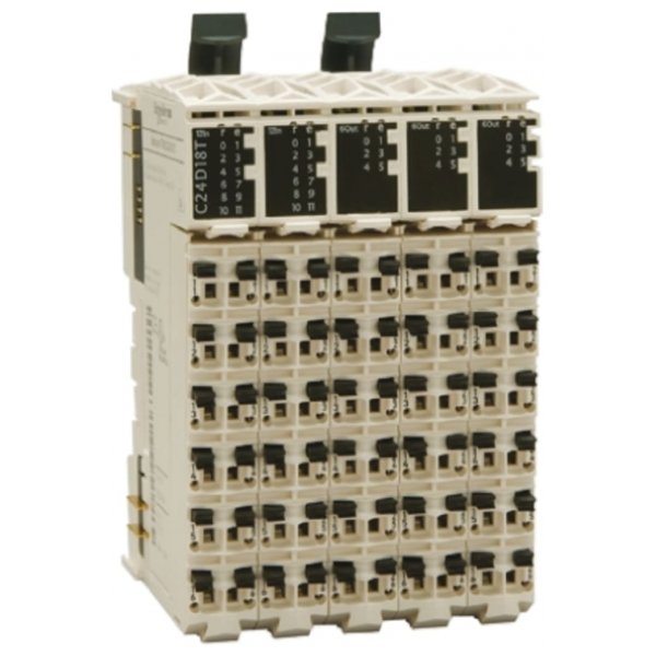 Schneider Electric TM5C12D6T6L PLC I/O Module for use with Modicon LMC058, Modicon M258