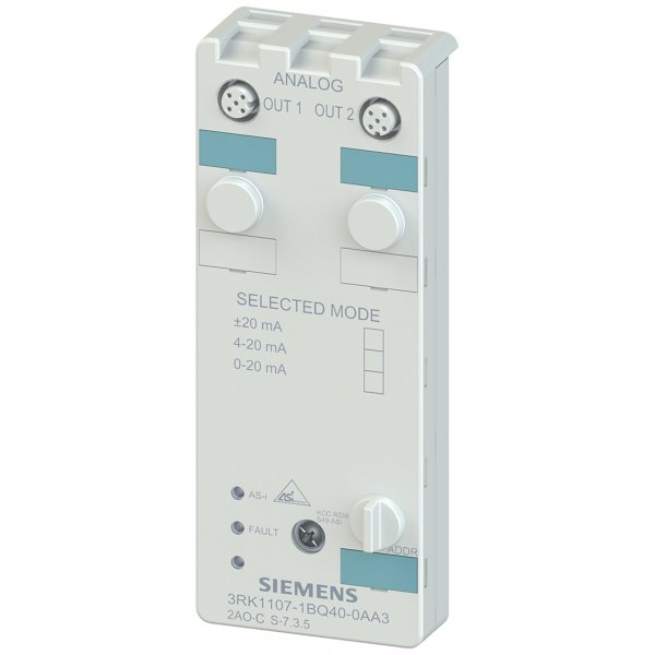 Siemens 3RK1107-1BQ40-0AA3 PLC I/O Module for use with Analog I/O modules