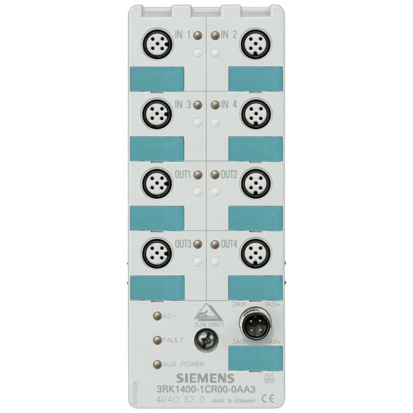 Siemens 3RK1400-1CR00-0AA3 PLC I/O Module, AS-I