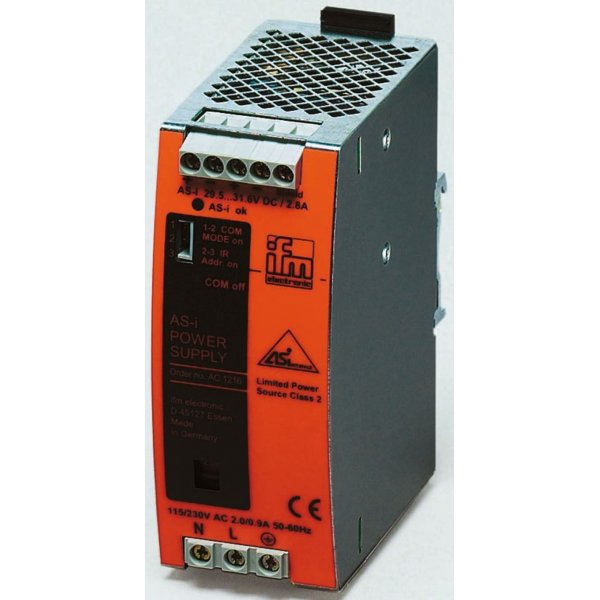 ifm electronic AC1254 PLC Power Supply for use with Series AS-i, AC1254