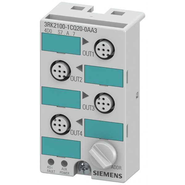 Siemens 3RK2100-1CQ20-0AA3 PLC I/O Module, AS-I