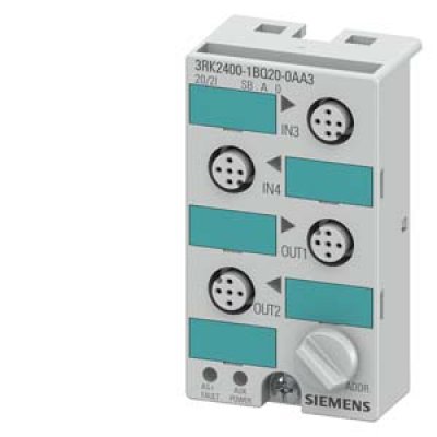 Siemens 3RK2400-1BQ20-0AA3 PLC I/O Module, AS-I