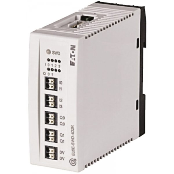 Eaton 116383 EU5E-SWD-4D2R PLC I/O Module for use with SmartWire-DT, 90 x 35 x 101 mm