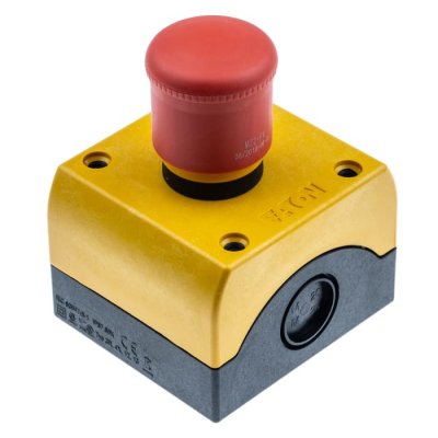 Eaton 216525 M22-PV/KC11/IY Mount Emergency Button - Pull to Reset, 22.5mm Cutout Diameter