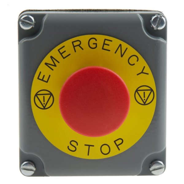 Schneider Electric 9001TYK11  Surface Mount Emergency Button - Twist to Reset, NC, Mushroom Head