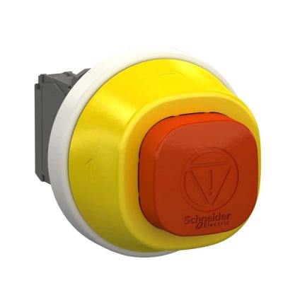 Schneider Electric XB5AS84W3B41 Red Illuminated Emergency Stop Push Button, 1NO + 2NC, 22mm Cutout