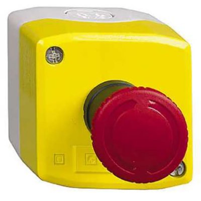 Schneider Electric XALK178H7 Emergency Stop Push Button, 1NC, Surface Mount