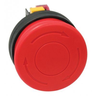 Idec HW1B-V5F01-R Mount Emergency Button - Twist to Reset, 22mm Cutout Diameter