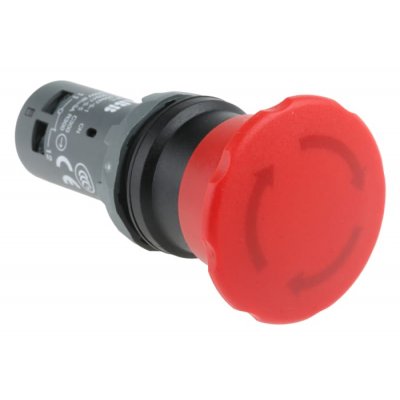 ABB 1SFA619550R1051  CE4T-10R-02 Mount Emergency Button - Twist to Reset, 22.5mm Cutout Diameter