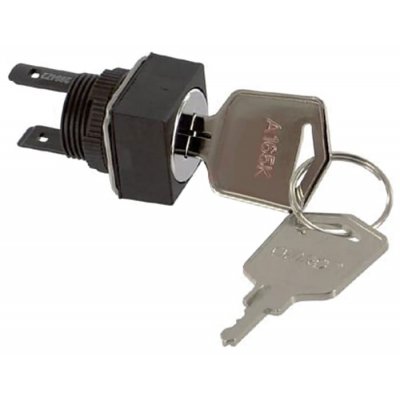 Omron A165K-A2M-2 Omron 2 Position Key Key Switch - (DPDT) 16mm Cutout Diameter