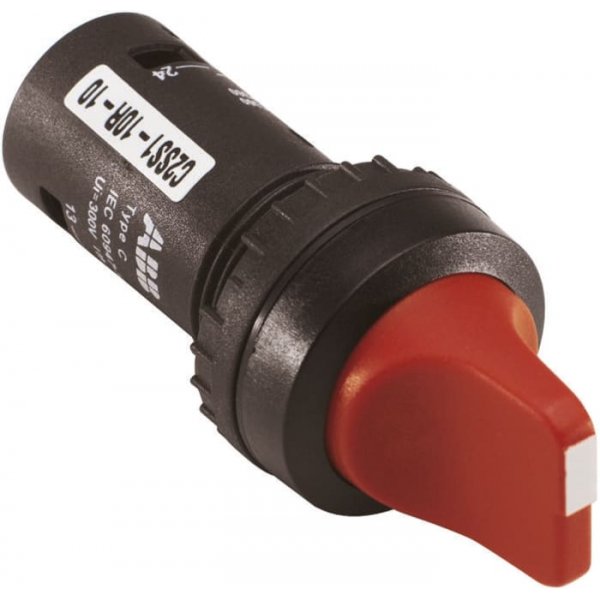 ABB 1SFA619212R1026 C3SS3-10B-20 3 Position Short Handle Black Selector Switch - 22mm Cutout 